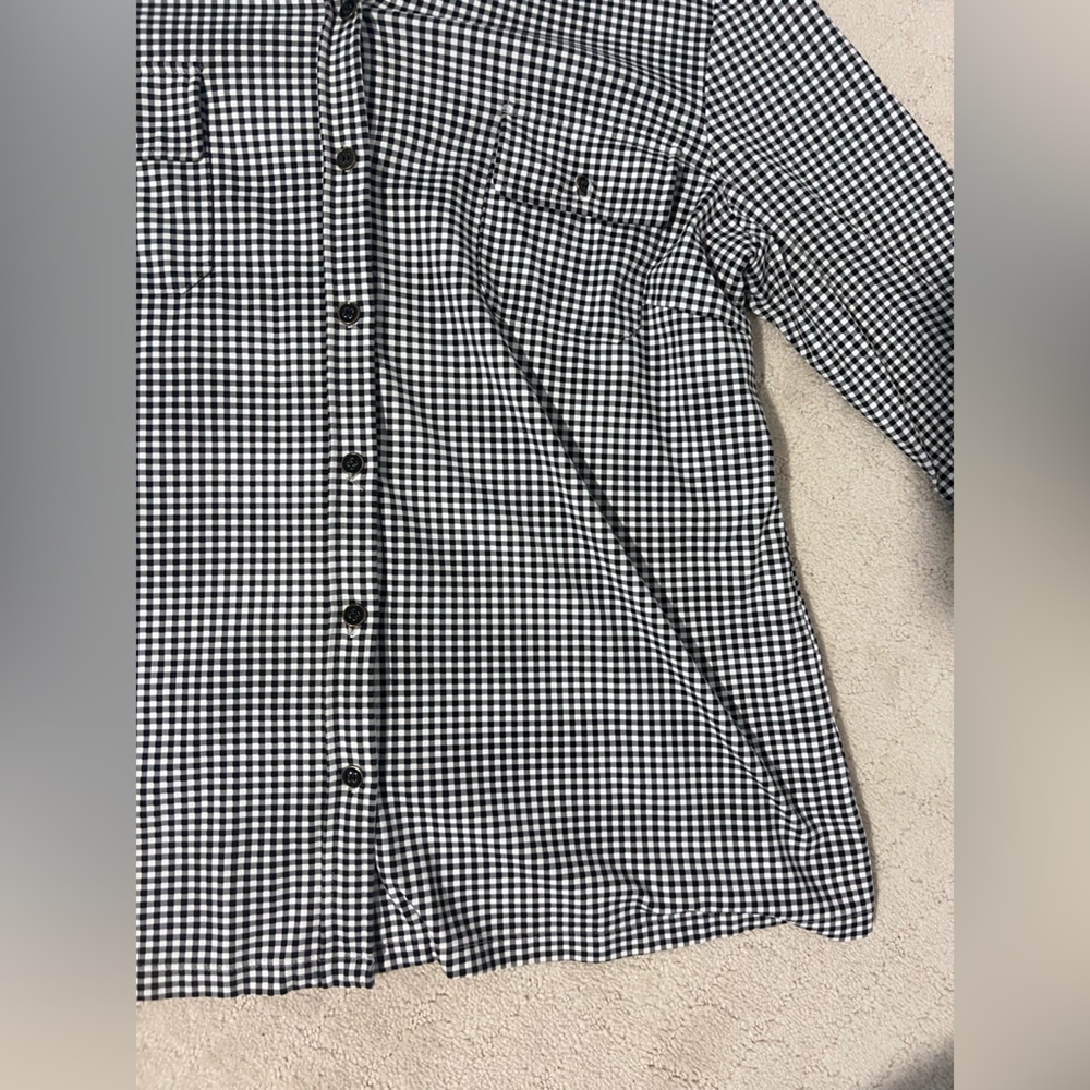 J McLaughlin Checkered Gingham Button Down - image 4